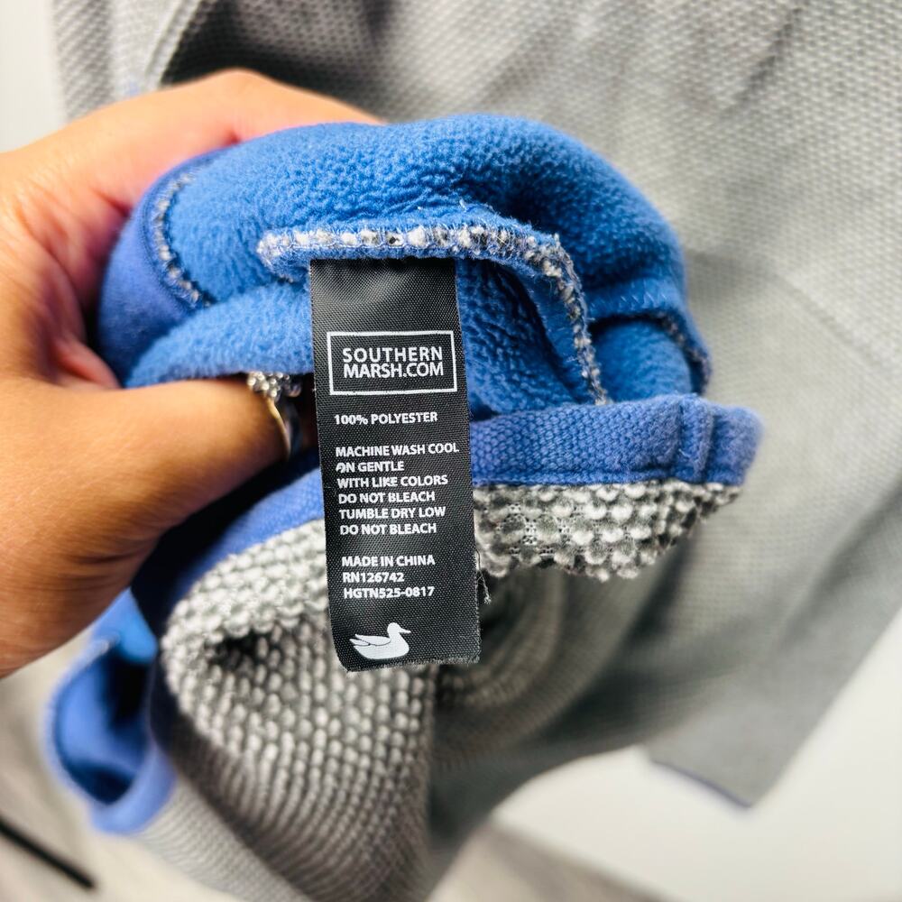 Men’s Southern Marsh HIGHLAND ALPACA PULLOVER Gray/Blue Small‎ 0304 - Picture 7 of 10